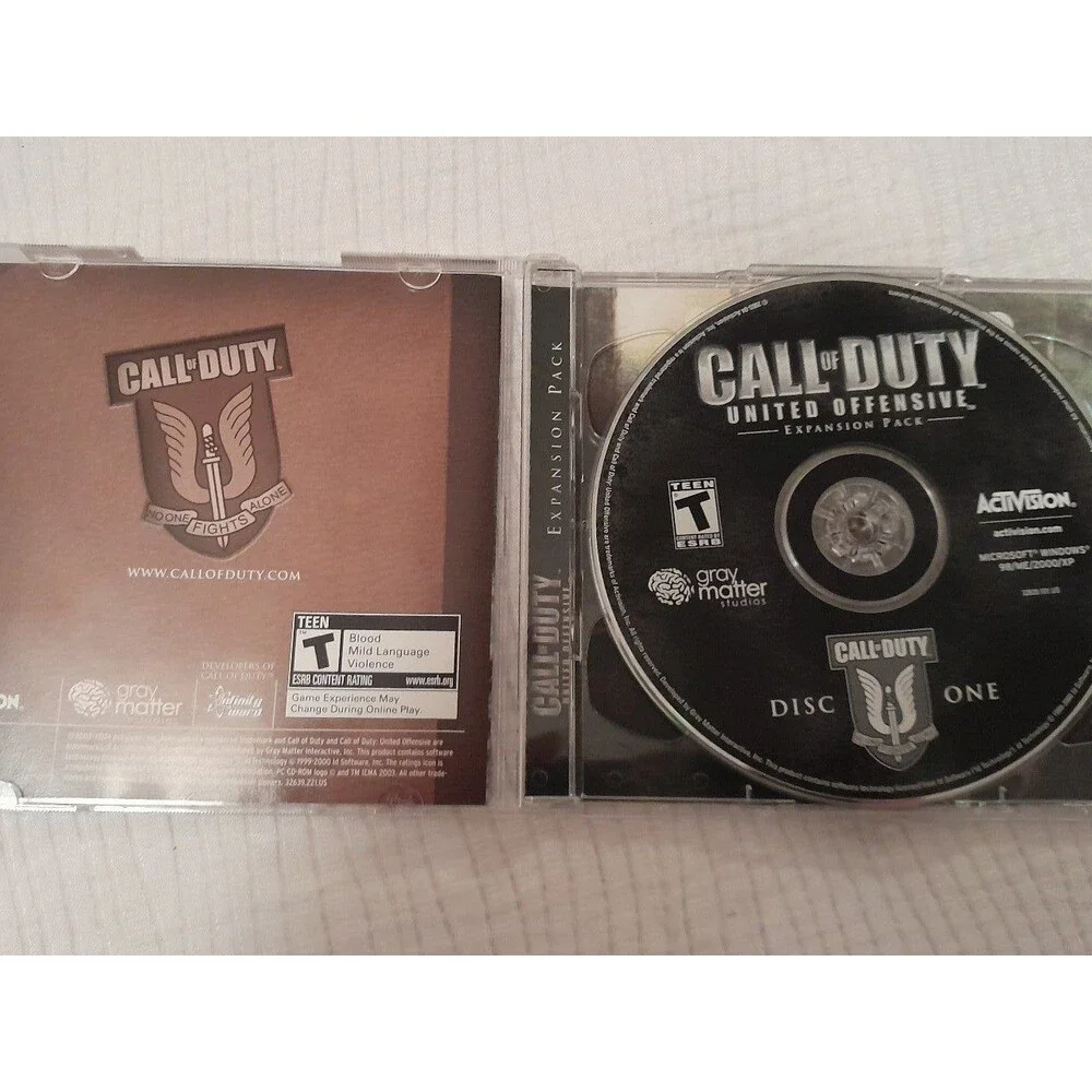 Call Of Duty United Offensive Expansion Pack Computer Games PC CD-ROM Windows